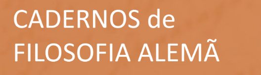 Logo da Revista Cadernos de filosofia alemã.