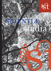 capa da revista scientiae studia